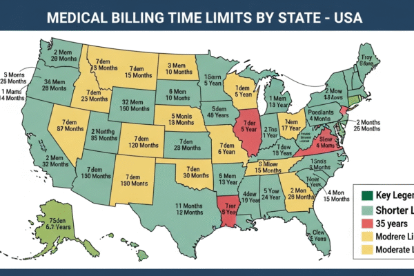 Medical Billing Time Limits by State Medical billing time limits by state in USA – Adillazar Medical Billing Service