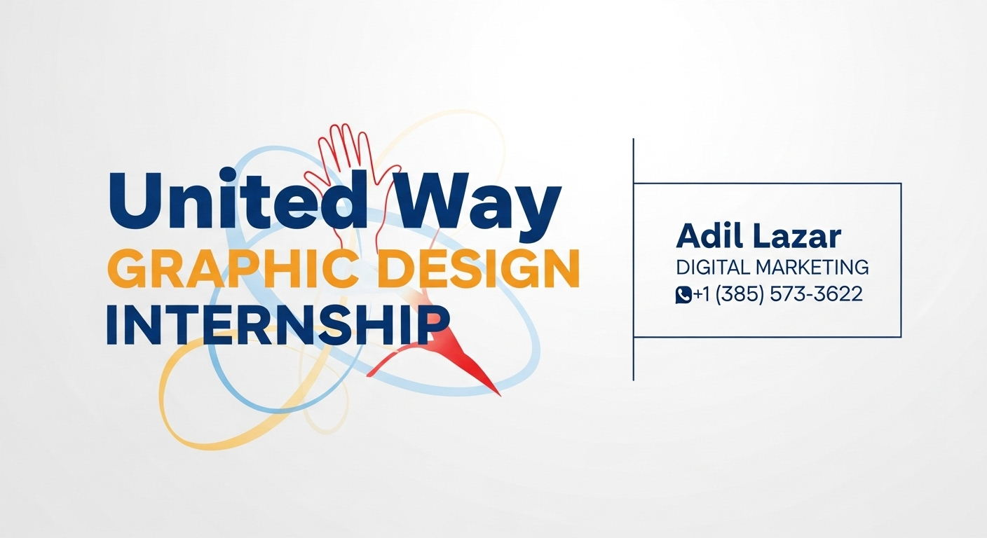 United Way Graphic Design Interns collaborating on creative community impact projects