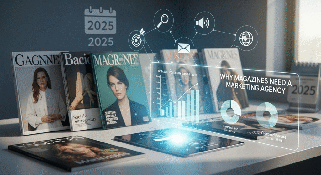 Magazine marketing agency boosting readership and digital growth
